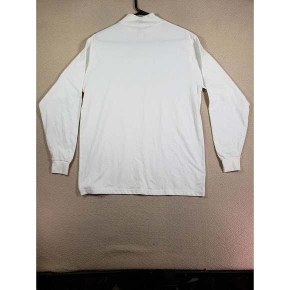 A+ By Sai PDX Sweater Medium White Pullover Sweatshirt Mock Neck Long Sleeve - Picture 9 of 13